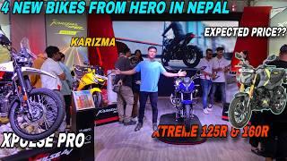 4 New Bikes From Hero in Nepal Xtreme 125r 160r Karizma & Xpulse Pro  Expected Price?