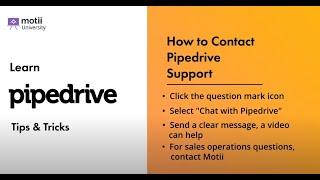 How to Contact Pipedrive Support