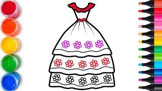 Bolalar uchun kiyim rasm chizishDraw dress for kidsРисуем платье для детей