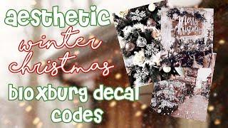 AESTHETIC winterchristmas BLOXBURG DECAL codes  Part 1  AdrieCookie 