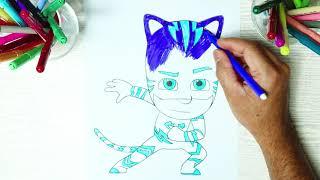 Pj Mask CATBOY Coloring - Gatto boy disegno