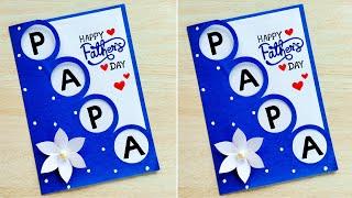 Easy and Beautiful Fathers day card making  How to make Fathers day greeting card