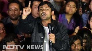 Out of jail Kanhaiya Kumar attacks PM Modi in speech on JNU campus