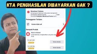 Iklan In Stream Dinonaktifkan Apakah Penghasilan Dibayarkan ?