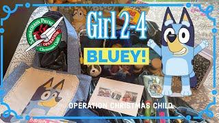 Operation Christmas Child  - Bluey Girl 2-4 2024