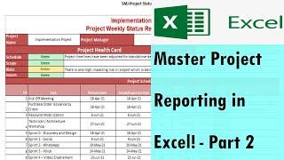 Master Project Reporting in MS Excel - Part2