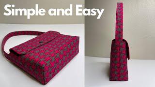 How to Sew a Hand Bag Simple and So Fast  Easy DIY @AmyGDIY