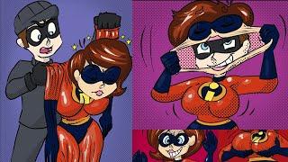 Female Skinsuit Elastigirl Animated Comic