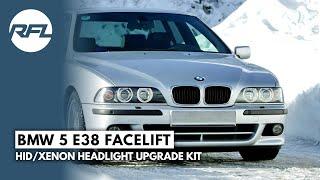 BMW 5 E39 Facelift headlight repair upgrade conversion - DIY Bi-Xenon headlight retrofit