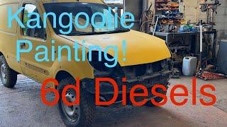 We paint the kangoolie Super cheap high speed van painting here we go…. Painting a kangoo