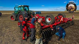 Запуск НОВОГО агрегата HORSCH Joker 6 HD Дисковка по ЛЮБОЙ стерне НЕ ПРОБЛЕМА  Трактор Fendt 933