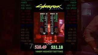 Nvidia Driver 528.49 VS 531.18 Cyberpunk 2077