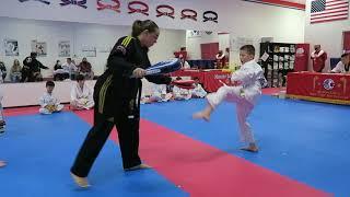 Taekwondo - Yellow Belt Test - Poomsae - Kicks