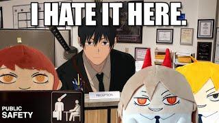 chainsaw man but its the office