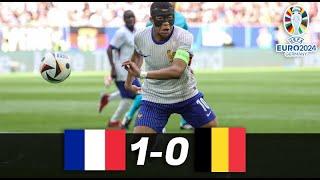 FRANCIA vs BELGICA  1 - 0  - Goles y Resumen del partido - EUROCOPA 2024