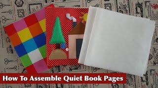 Quiet Book Binding TUTORIAL  Simple Way  Part TWO
