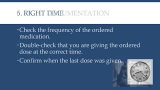 8 Rights of Medication Administration