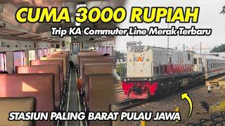 NAIK KERETA LOKAL MERAK KEBERANGKATAN PERTAMA  Gile Sepi Banget  Trip KA Lokal Rangkas-Merak