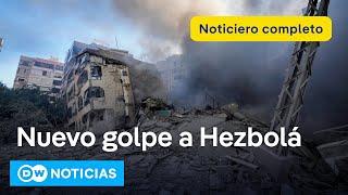  DW Noticias del 3 de octubre Israel bombardeó el centro de Beirut  Noticiero completo