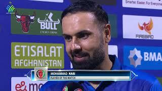 Mohammad Nabi is the Player of the Match  Ireland Tour of Afghanistan 2024  ACB