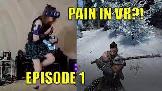 Completing Skyrim VR with Haptic Suit that CAUSES REAL PAIN - EPISODE 1