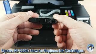 Epson Expression Home XP-2200XP-2205 How to ChangeReplace Ink Cartridges