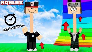 Her Saniye Boynumuz Uzuyor ve Kuleye Çıkıyoruz - Panda ile Roblox Every Second Your Neck Grows