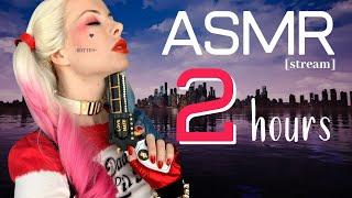 ASMR STREAM ️ 2 hour sleep relaxation  Harley Quinn Cosplay 