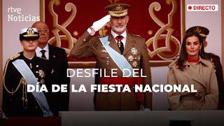 12 de OCTUBRE DESFILE MILITAR presidido por los REYES y la PRINCESA LEONOR  RTVE Noticias