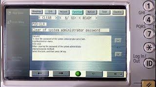 Reset Canon imageRUNNER System Manager ID Password Counters Errors. Service Mode