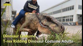 T rex Riding Dinosaur Costume Adults Realistic  Dinosaur Costume