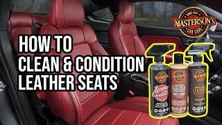 How To Safely Clean and Condition Leather Seats  DIY Detailing Tips & Tricks