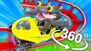 Toothless Dragon Dancing - Roller Coaster in 360° Video  VR  8K   Toothless Dancing Meme 