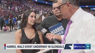 Arizona rally attendees explain why theyre supporting Harris-Walz campaign