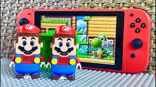 Super Mario Bros. but there are TWO Lego Marios trying to save Yoshi