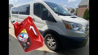 How to REPLACE transmission fluid on a Transit 350 3.5 quart drain and fill