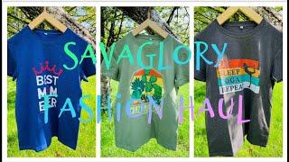 SAVAGLORY COOL T-SHIRTS TRY ON FASHION HAUL 