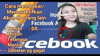 Cara menonaktifkan akun facebook orang lain terbaru 100% berhasil -cara menghapus akun fb yg dibajak