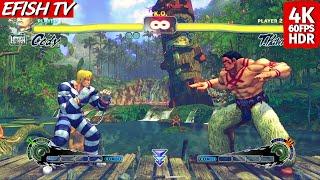 Cody vs Thunder Hawk Hardest AI - Ultra Street Fighter IV  PS5 4K 60FPS