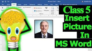 How to insert and format images in MS Word  Learn MS Word Class 5