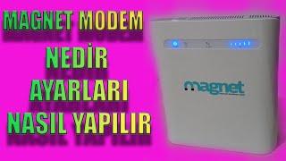 TÜRK TELEKOM TAŞINABİLİR İNTERNET MAGNET MODEM Nedir nasıl kurulur kablosuz ayarları nasıl yapılır