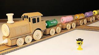 DIY  How To Make a Brio Train With Cardboard at Home