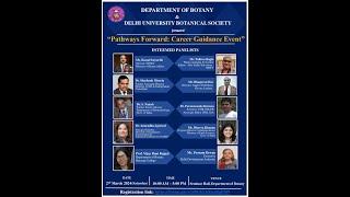 Pathways Forward  Career Guidance Event  Department of Botany 