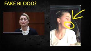 PROOF Amber Heard Photoshopped Fake Bloody lip