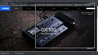 BOSS GX-100 FIRMWARE UPDATE PROCESS