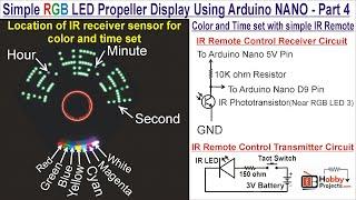 Simple RGB LED Propeller Display Using Arduino Nano - Part 4