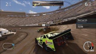 NASCAR Heat 4 - Bristol Dirt Track - Gameplay Xbox One X HD 1080p60FPS