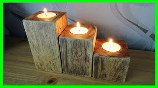 How to Make Simple Wooden Tealight Holders Using Scrap Wood