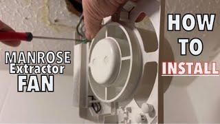 {MANROSE} Bathroom Extractor Fan Installation  How To Install A Extractor Fan