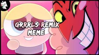 GRRRLS Remix animation meme remake ft. Powerpuff girls HIM BLOOD WARNING flipaclip & MediBang